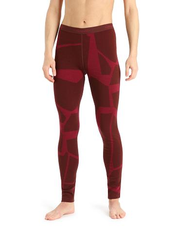 Icebreaker Merino 250 Vertex Thermal Leggings Fractured Landscapes Naisten Yksiosainen ja sarjat Pinkki | FI 1785FDNM